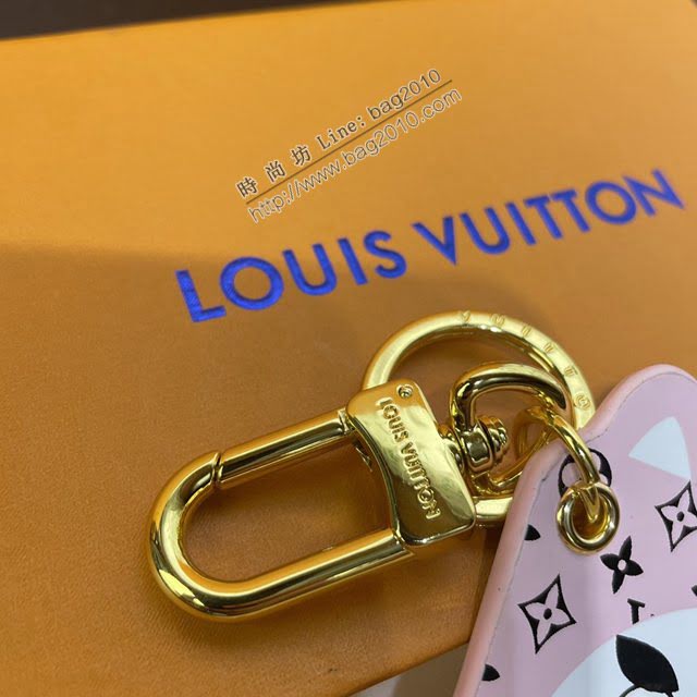LOUIS VUITTON專櫃新款包包 路易威登Illustre Nigo帆布包飾 LV聯名Nigo膠囊系列鑰匙扣 M2713  ydh4086